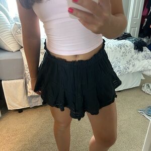 Aerie black mini skort